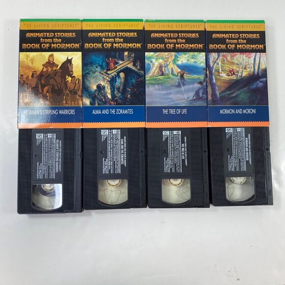 Animated Stories From The Book Of Mormon 12 VHS Lot Complete Set - Picture 5 of 5